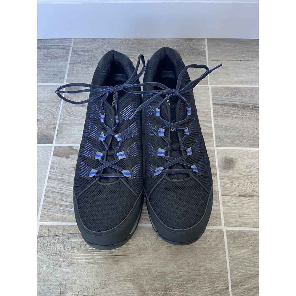 Men’s Nautilus Safety Footwear Accelerator Black Blue Sz 15 Safety Toe Athletic